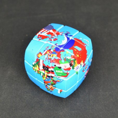 V-Cube 3x3 Mappe du Monde Politique - V-Cube