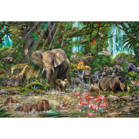 2000 Puzzle Educa pièces de la jungle africaine - Puzzles Educa