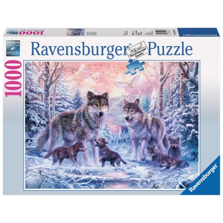 Puzzle Ravensburger 1000 loups pièces de l’Arctique - Ravensburger