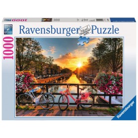 Puzzle Ravensburger Vélos à Amsterdam de 1000 Pièces Ravensburger - 1