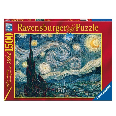 van Gogh Puzzle Ravensburger: Nuit étoilée de 1500 pièces - Ravensburger
