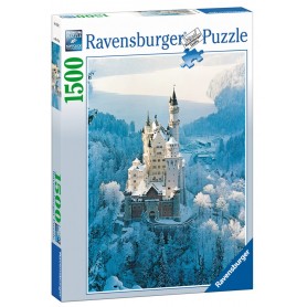 Puzzle Ravensburger Neuschwanstein en invierno de 1500 Piezas Ravensburger - 1