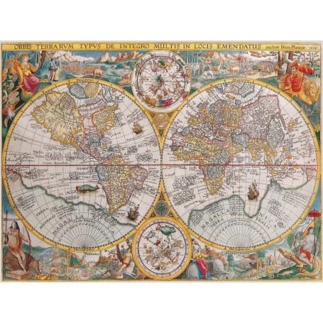 Ravensburger Puzzle Carte du monde 1594 avec 1500 pièces - Ravensburger