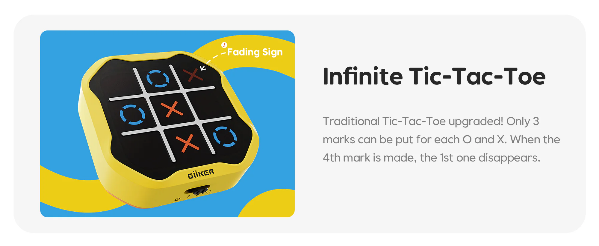 Jeu Électronique Tic-Tac-Toe Portable LED – Morpion Bolt Game Pour 2 Joueurs, Voyage, Voiture, Enfants Et Famille
