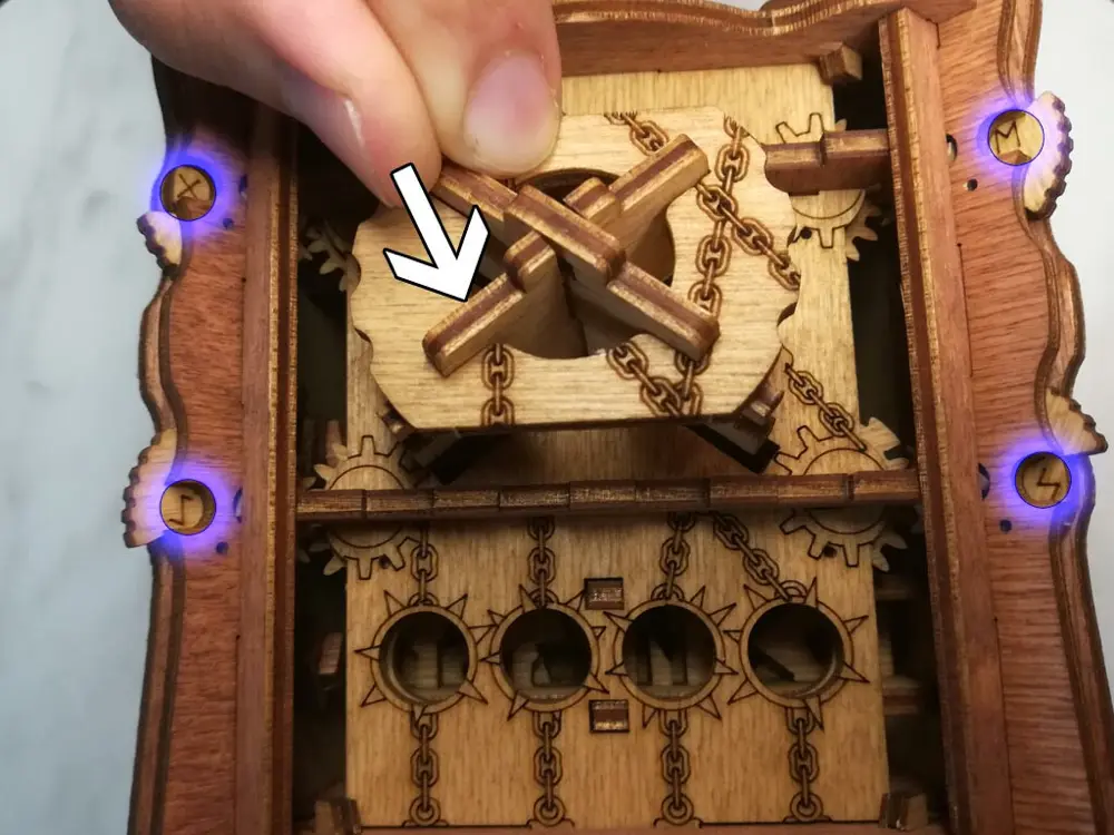 L'épreuve de Camelot : indices et solution – Réinitialiser – Remonter la cluebox