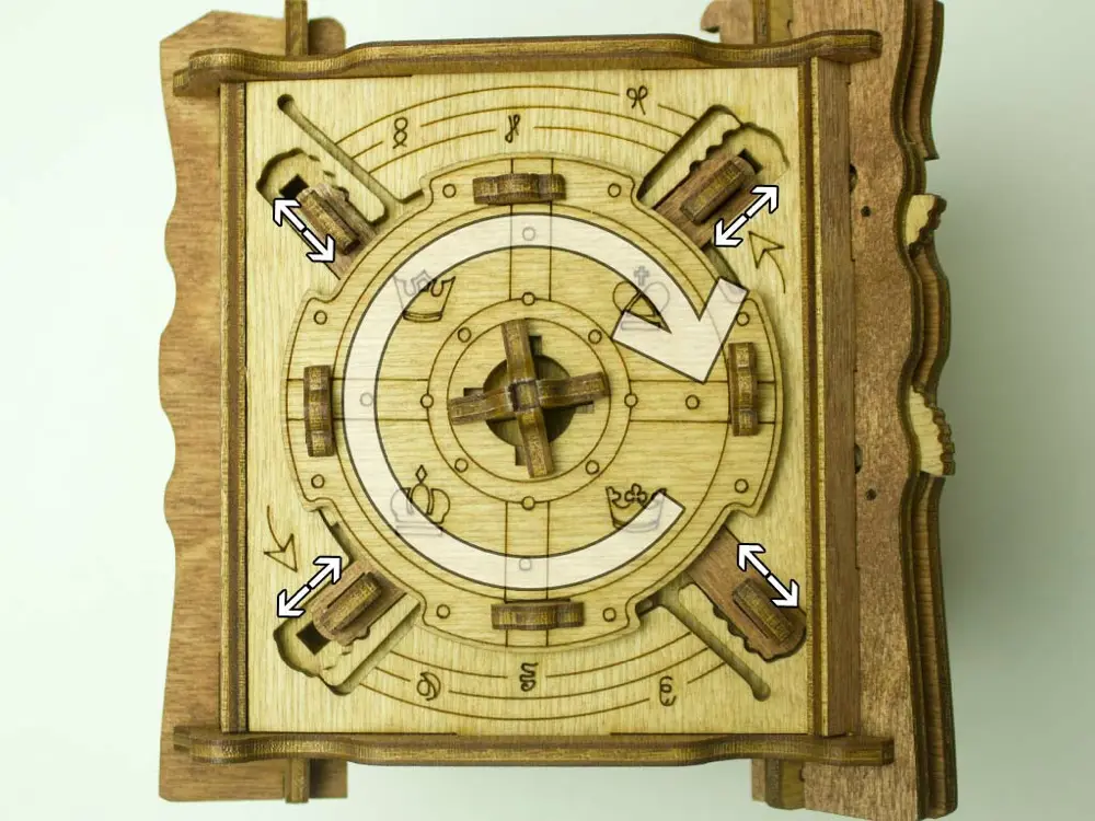 L'épreuve de Camelot : indices et solution – Réinitialiser – Remonter la cluebox