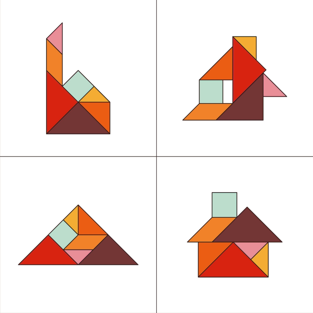 Châteaux et tours figures tangram