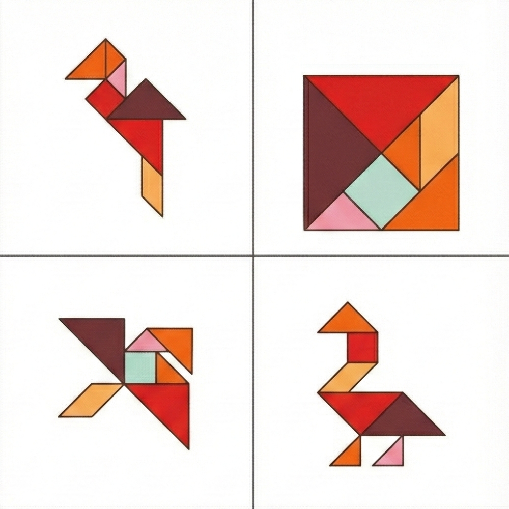 Comment faire un vautour et autres oiseaux avec tangram